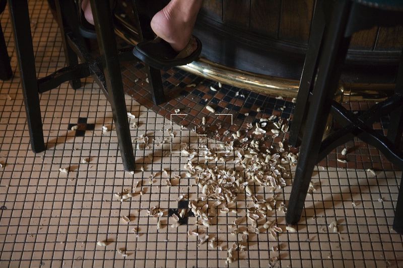 Singapore | Peanut Shells on Floor of The Long Bar of Raffles Hotel ...